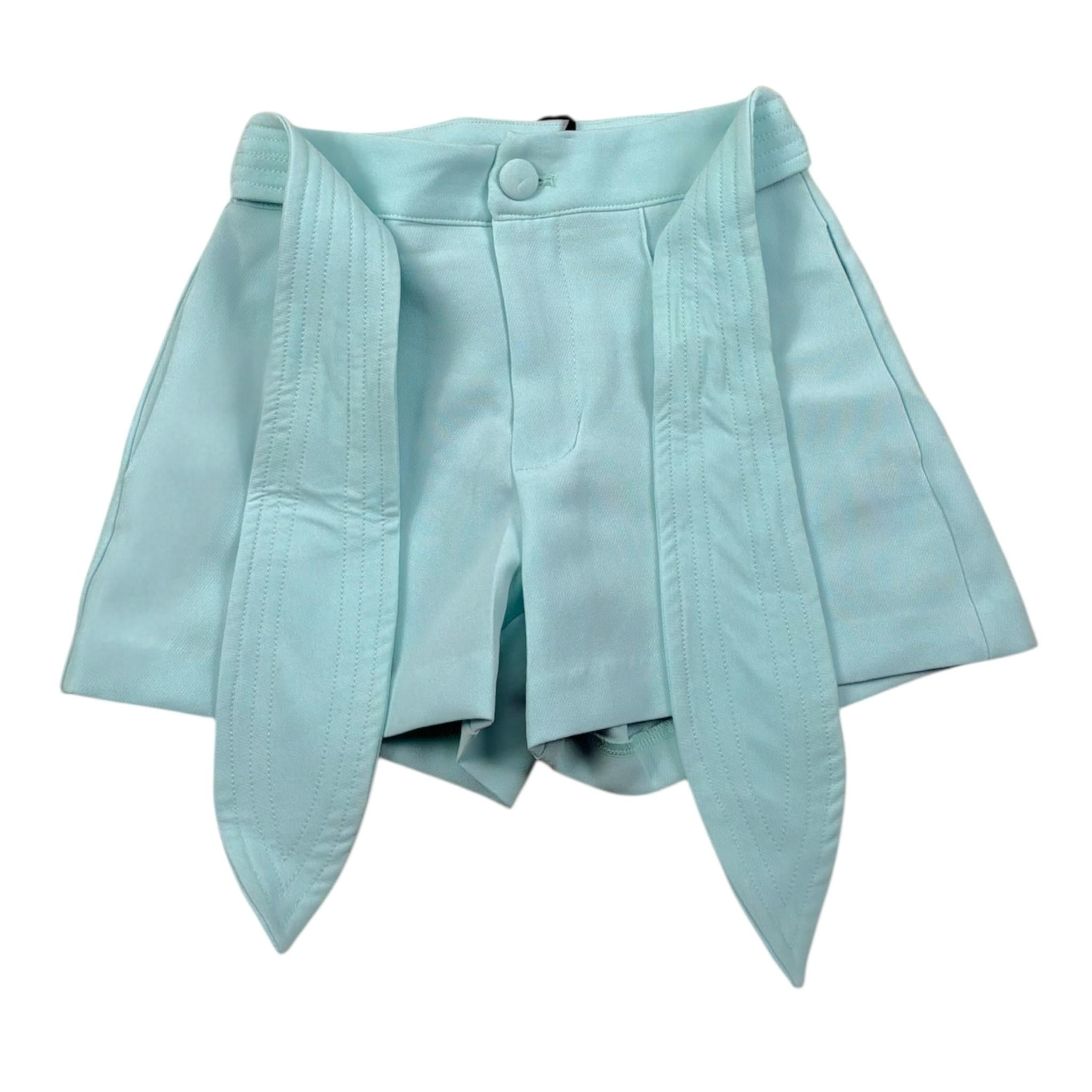 Fun & Fun Short Tinta Unita con Fiocco per Bambina FNCBSO01058 AZZURRO FUN & FUN 