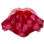 MISS GRANT abito manica lunga bicolore stampa fantasia cuori Rosa/rosso per Bambina MG1119 ROSA/ROSSO MISS GRANT 