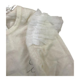 Liu Jo Plain Tulle Cream Shrug for Girls