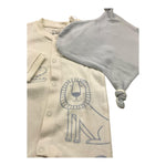 LOSAN set tutina manica lunga tinta unita con fazzoletto Bianco per Neonato 51029633017002 BIANCO LOSAN 