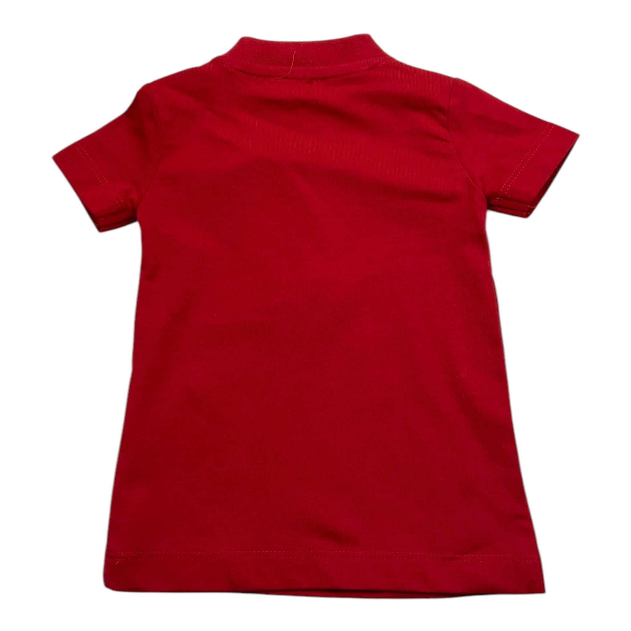 TRUSSARDI t-shirt girocollo tinta unita con stampa Rosso per Neonato TIA25014TS ROSSO TRUSSARDI 