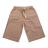 Zhoe &amp; Tobiah Red Striped Solid Color Bermuda Shorts For Boys