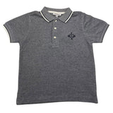3Pommes Polo Half Sleeve Solid Color Grey for Boys