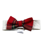 LA STUPENDERIA fascia tinta unita con fiocco Rosso per Neonata ABFA52 ROSSO LA STUPENDERIA 