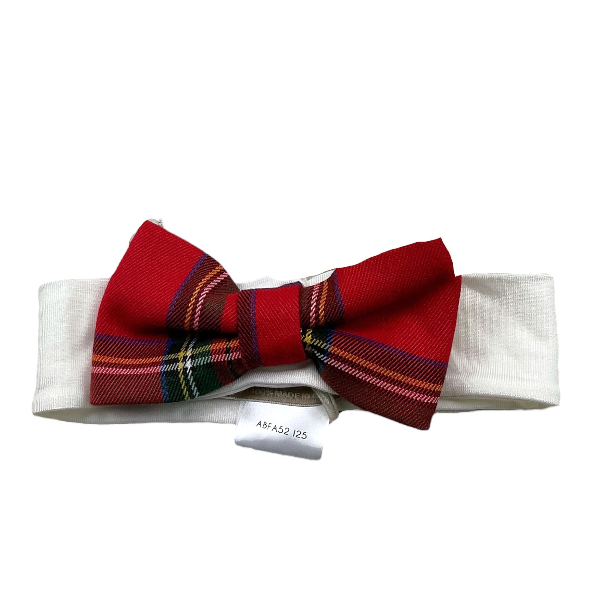 LA STUPENDERIA fascia tinta unita con fiocco Rosso per Neonata ABFA52 ROSSO LA STUPENDERIA 