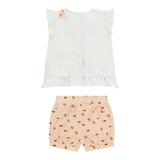 Guess Completo 2 Pezzi T-Shirt-Short per Neonata A5GG01K6YW4 BIANCO GUESS 