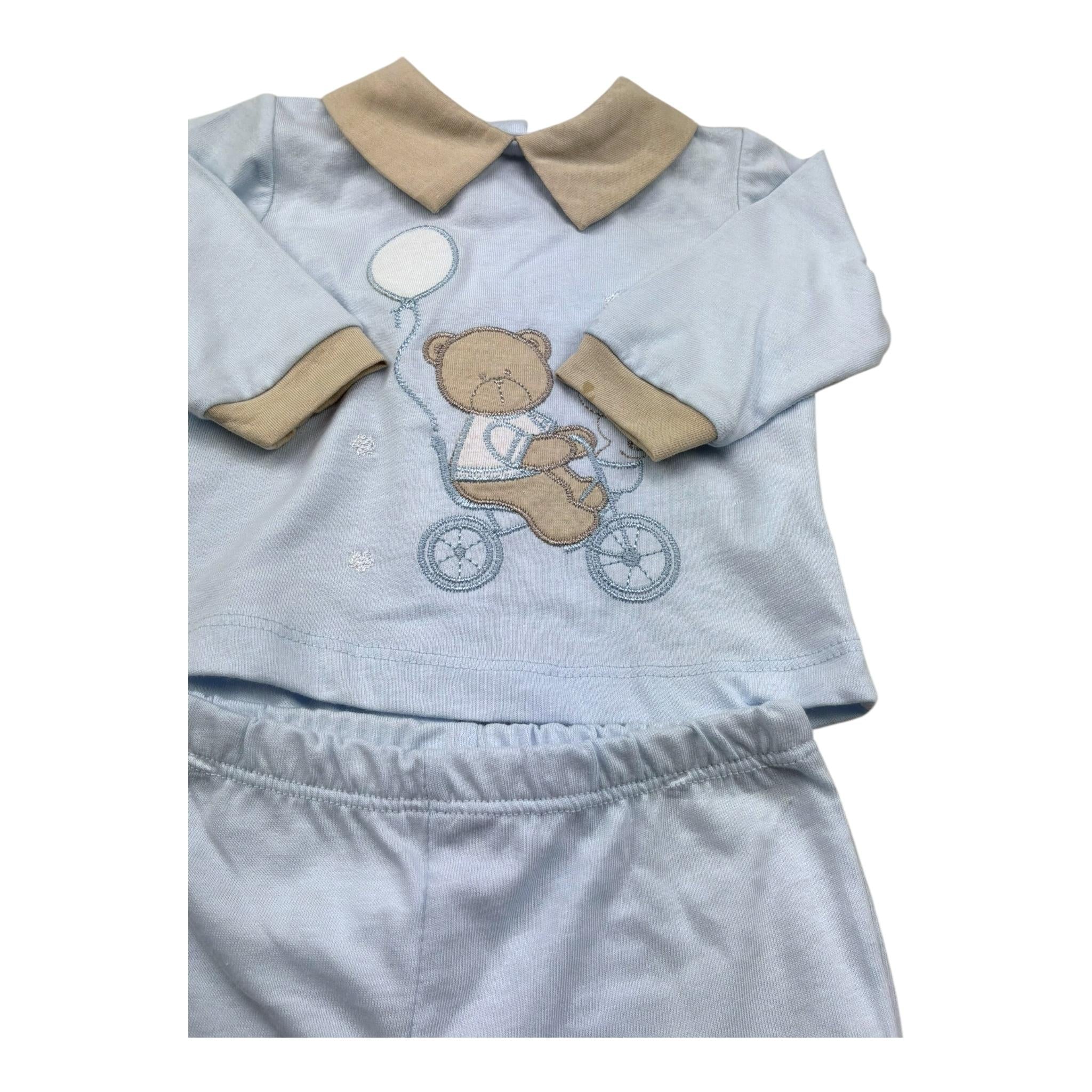 Isabel & Martinez Completo 2 Pezzi Shirt-Ghettina per Neonato IM25N479 AZZURRO ISABEL & MARTINEZ 