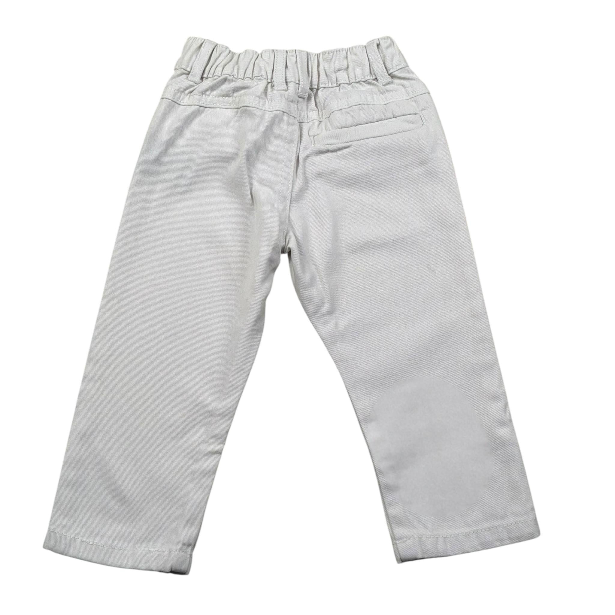 Trussardi Pantalone Tinta Unita con Elastico In Vita per Neonato TIP25060PAX BIANCO TRUSSARDI 