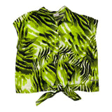 Gaelle Green Fantasy Print Half Sleeve Shirt for Girls