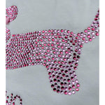 Liu Jo T-Shirt Girocollo Tinta Unita con Brillantini per Neonata KA5021XX BIANCO LIU JO 
