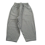 Teddy E Minou Pantalone Tinta Unita con Fantasia A Quadri per Bambina E25PT016C3159 VERDE TEDDY E MINOU 