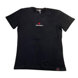 Zu+Elements Solid Color Crew Neck T-Shirt With Print Black For Boys
