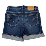 Dondup Blue Solid Denim Bermuda Shorts For Boys