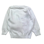 DANIELE ALESSANDRINI maglia girocollo tinta unita con stampa Bianco per Neonato 1231W00049N BIANCO DANIELE ALESSANDRINI 