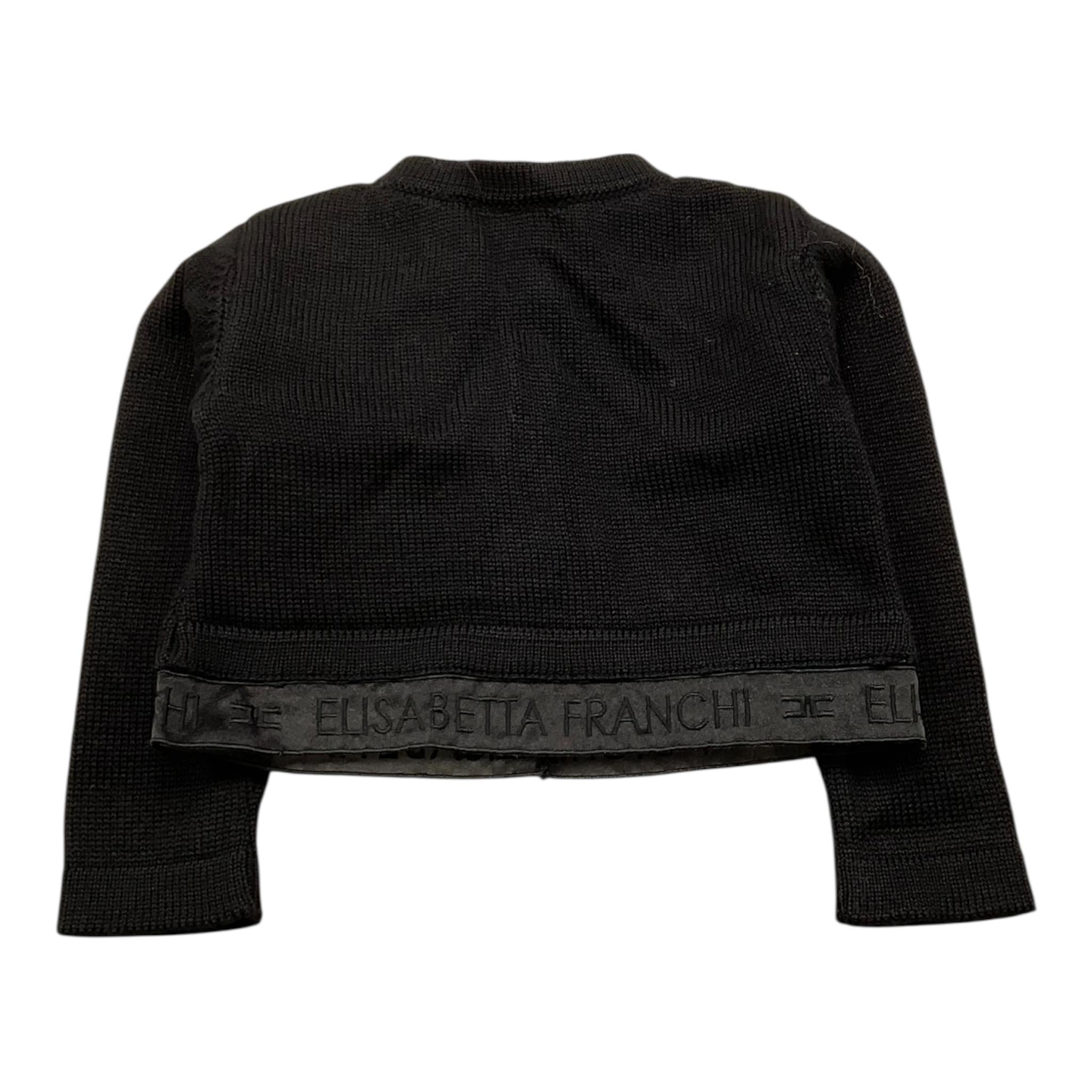 ELISABETTA FRANCHI coprispalle tinta unita  Nero per Neonata EGMA07 NERO ELISABETTA FRANCHI 