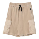 Aspesi Bermuda Shorts In Solid Color Tracksuit With Elastic Waist Beige For Boys
