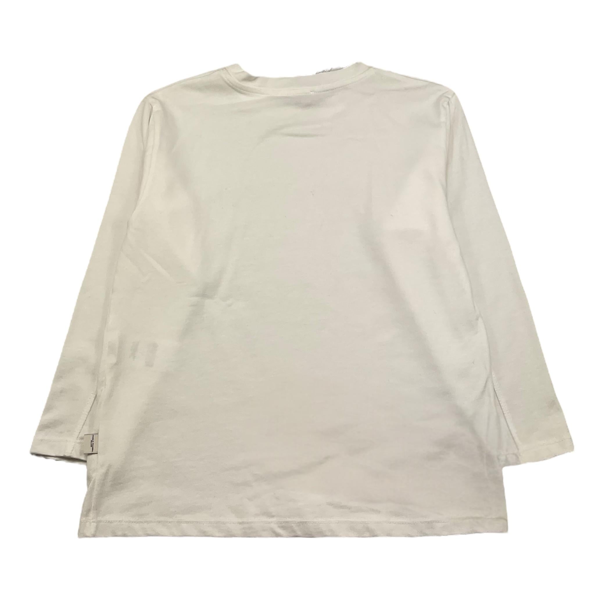 PAOLO PECORA shirt girocollo tinta unita con stampa in contrasto Bianco per Bambino PP4140 BIANCO PAOLO PECORA 