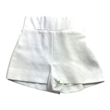 Patrizia Pepe Solid Color Shorts With Elastic Waist White For Girls