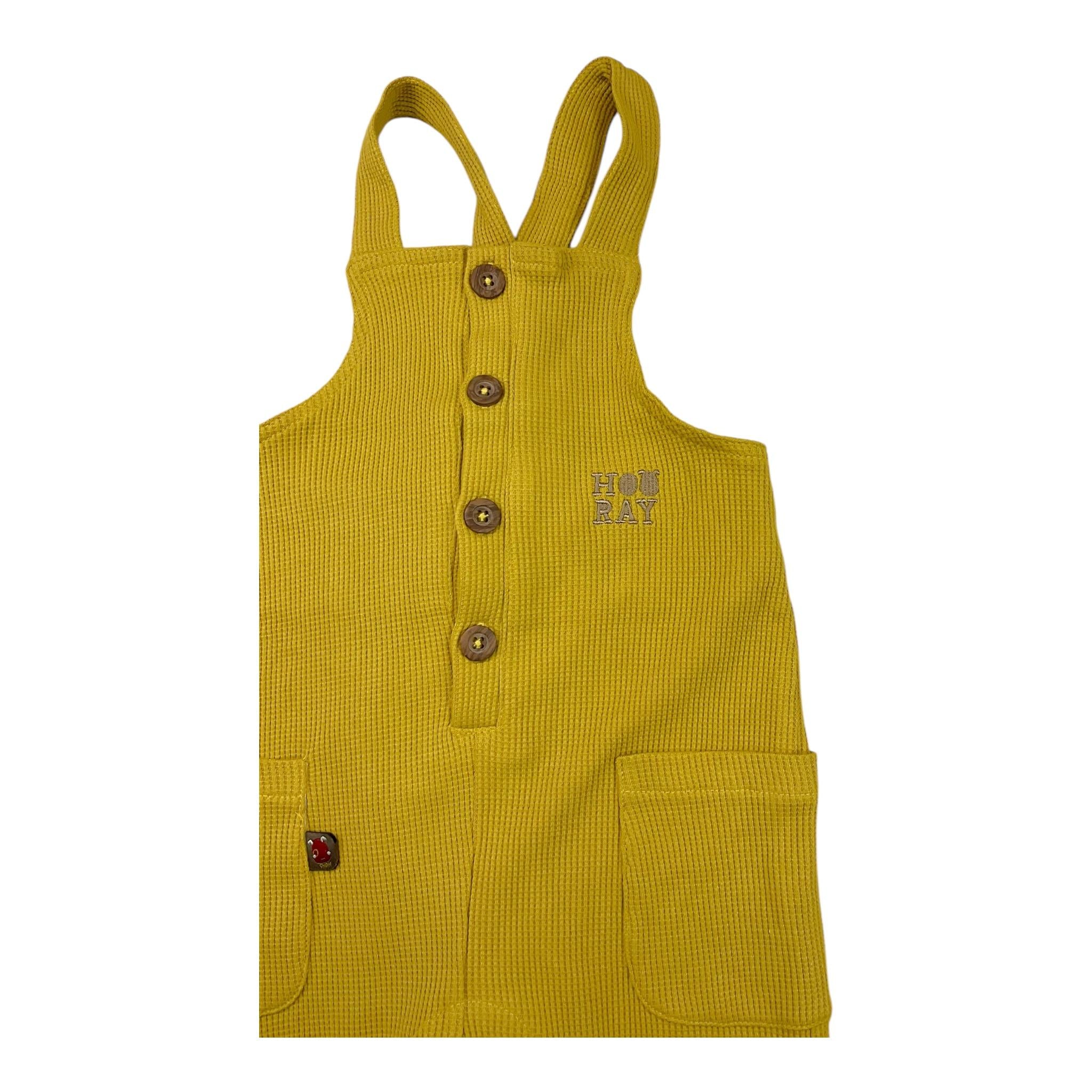 YATSI BABY salopette tinta unita con bottoni Giallo per Neonato 24431560 GIALLO YATSI BABY 