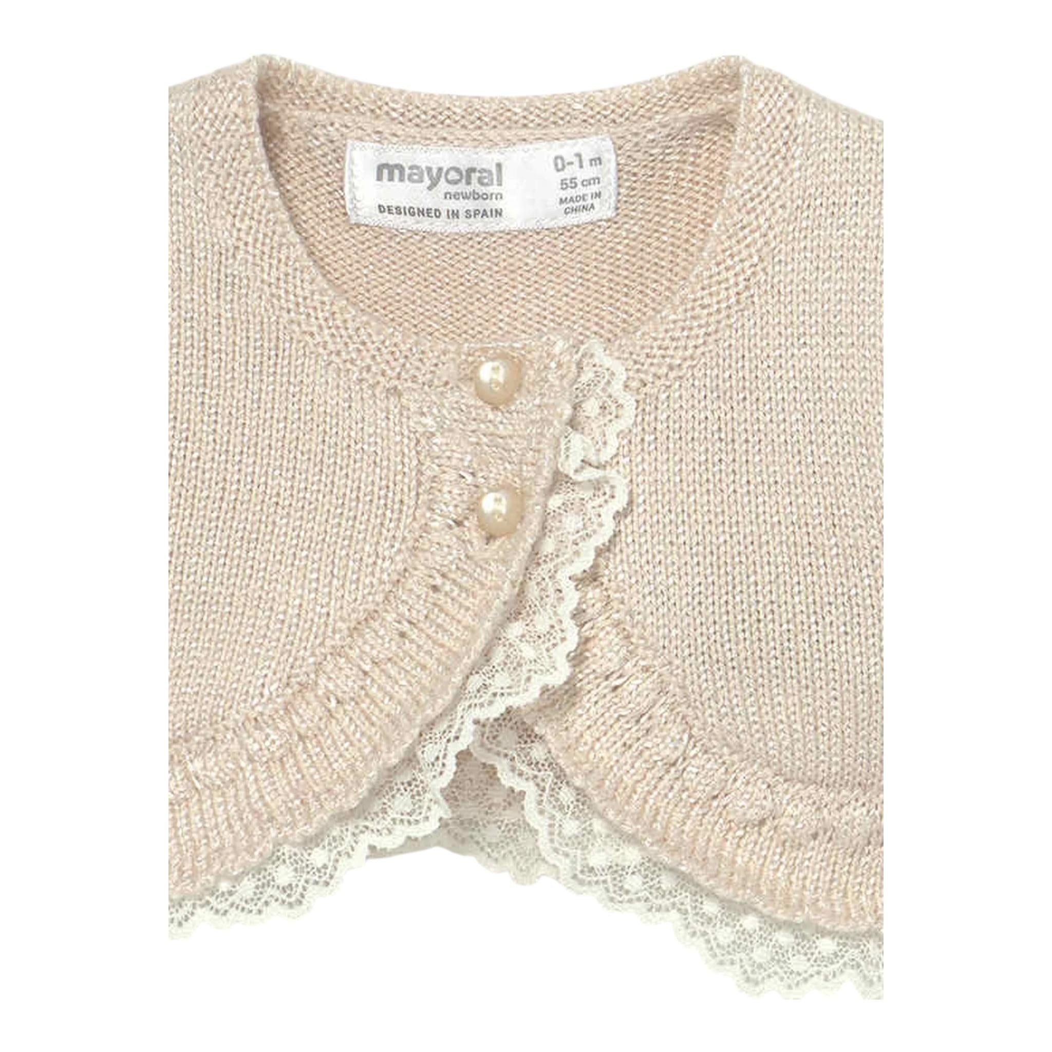 MAYORAL coprispalle tinta unita lurex Oro per Neonata 307 ORO MAYORAL 