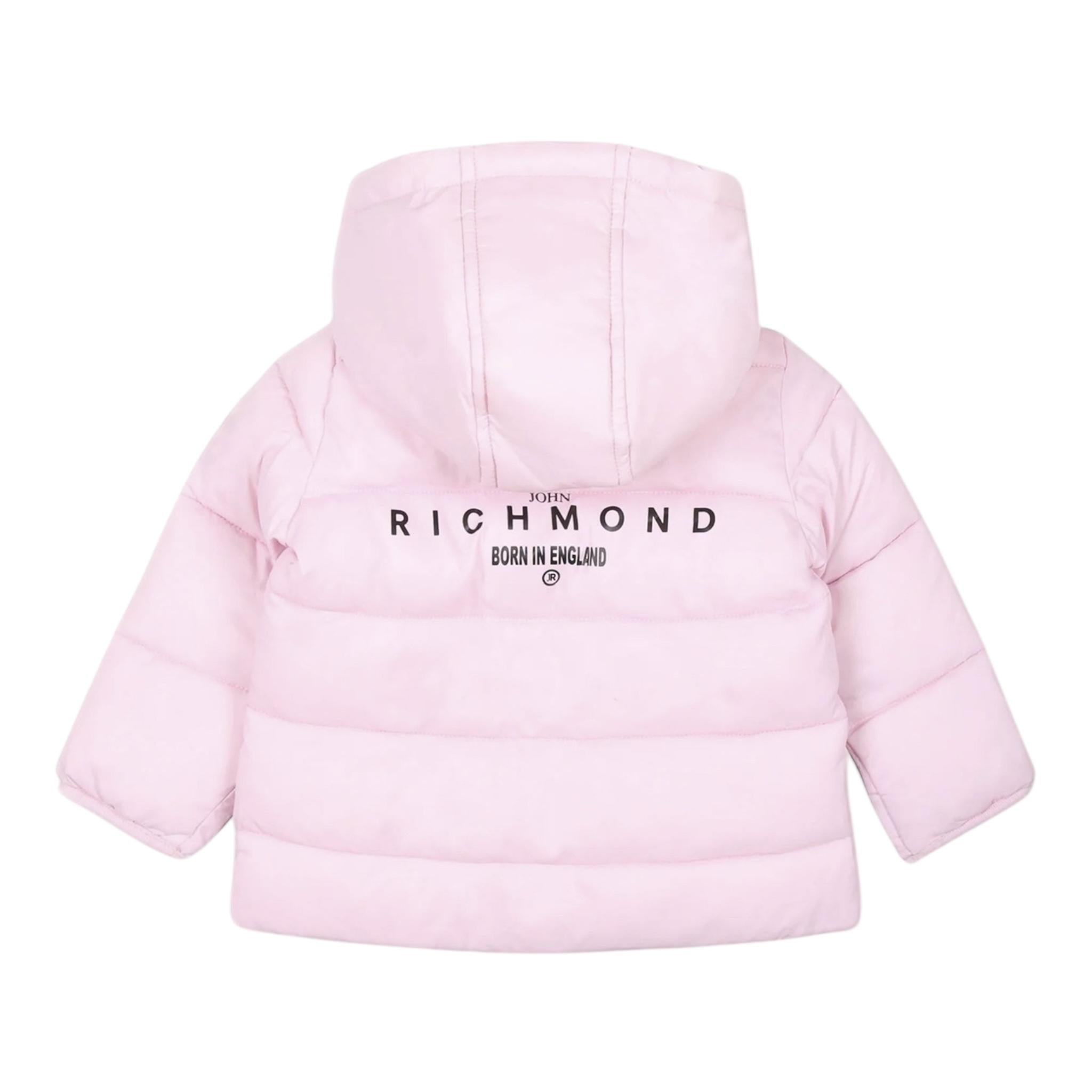 JOHN RICHMOND giubbino tinta unita con cappuccio Rosa per Bambina RIA24002PIXJ ROSA JOHN RICHMOND 