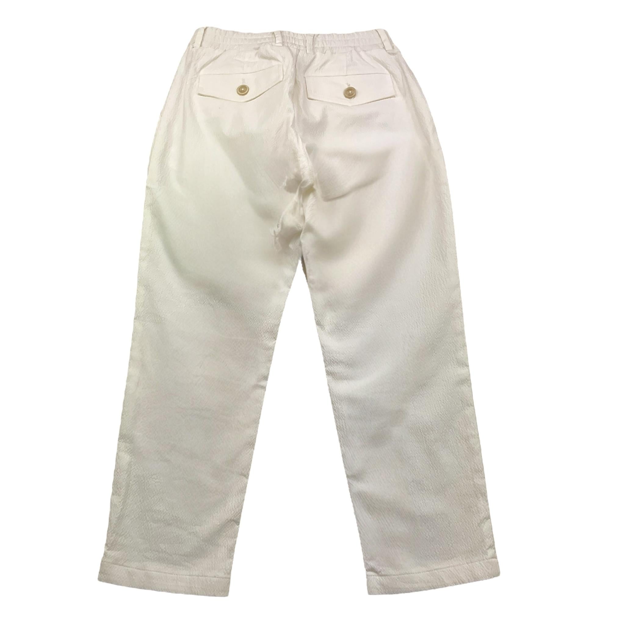 Eleventy Pantalone Tinta Unita con Elastico In Vita per Bambino ES6P20 BIANCO ELEVENTY 