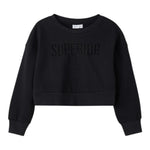 NAME IT felpa tinta unita girocollo con stampa Nero per Bambina 13207638 NERO NAME IT 