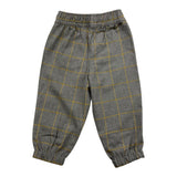 Y-CLU pantalone tinta unita con fantasia a quadri Grigio per Neonato BYN10773 GRIGIO Y-CLU 