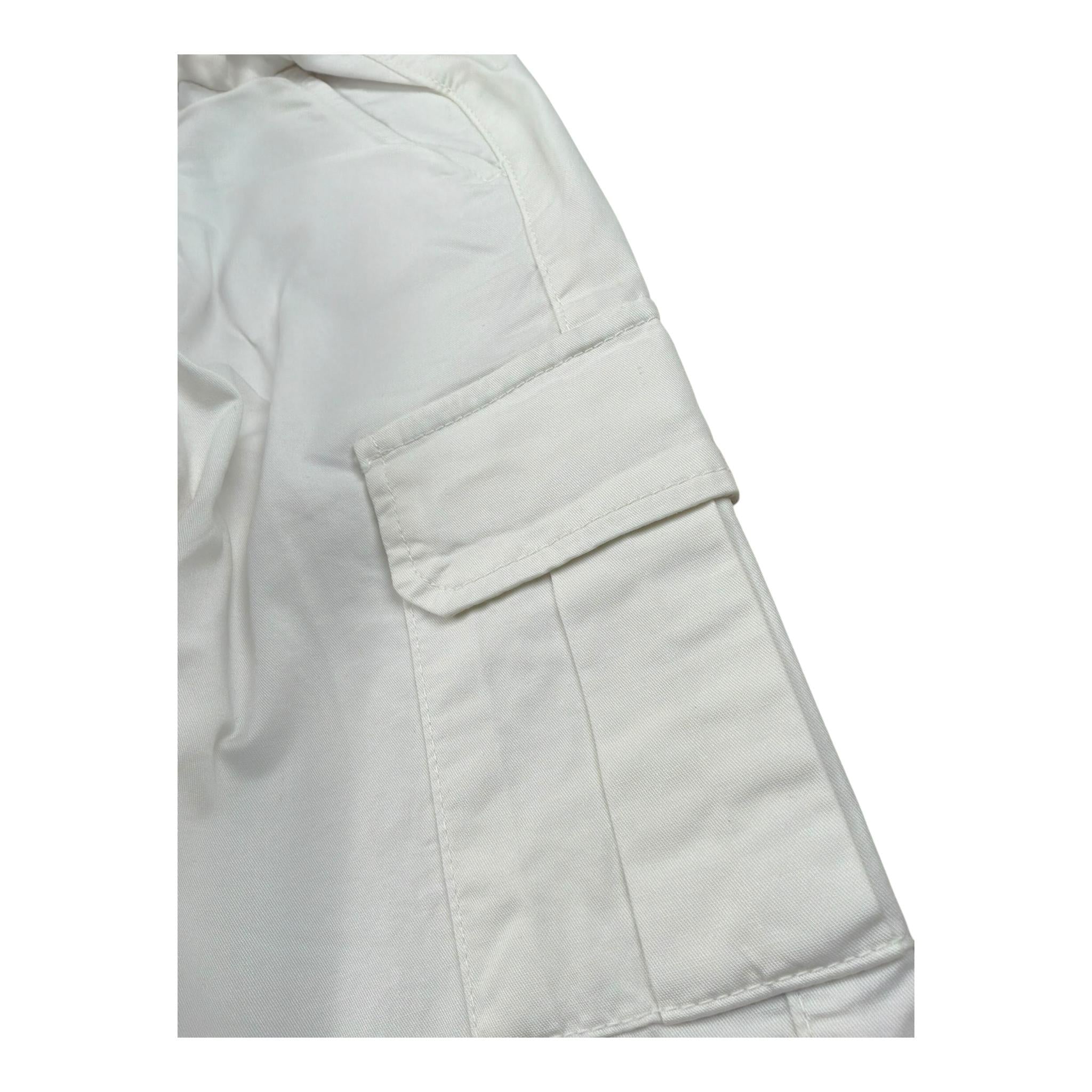 Paolo Pecora Pantalone Tinta Unita con Elastico In Vita per Neonato PP3996XX BIANCO PAOLO PECORA 