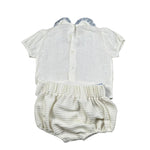 La Stupenderia Completo 2 Pezzi Camicia-Coulotte per Neonata TBCT60X73 BIANCO LA STUPENDERIA 