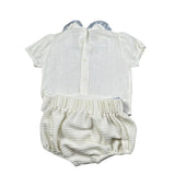 La Stupenderia Completo 2 Pezzi Camicia-Coulotte per Neonata TBCT60X73 BIANCO LA STUPENDERIA 