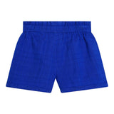 Carre'Ment Beau Short Solid Color With Elastic Waist Blue For Baby Girl
