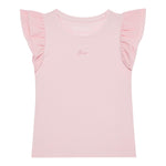 Guess T-Shirt Tinta Unita con Tulle per Bambina K5RI22K6YW4 ROSA GUESS 