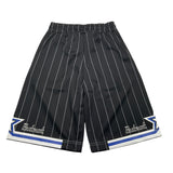 Butnot Bermuda Solid Color With Striped Pattern And Elastic Waist Black For Boys