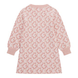 GUESS abito girocollo tinta unita con fantasia Rosa per Bambina K4BK17Z2PA0 ROSA GUESS 