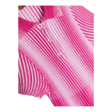 Missoni 2 Piece Polo-Short Fuchsia Set For Girls