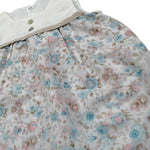 Babyvip Pagliaccetto Tinta Unita con Fantasia Fiori per Neonata T2820 BIANCO BABYVIP 