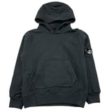 C.P. COMPANY felpa chiusa con cappuccio tinta unita Nero per Bambino 15CKSS018A NERO C.P. COMPANY 