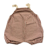 Zhoe &amp; Tobiah Striped Baby Romper Earth