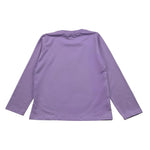 MOUSSE shirt girocollo tinta unita con stampa Viola per Bambina HKTL362L1 VIOLA MOUSSE 
