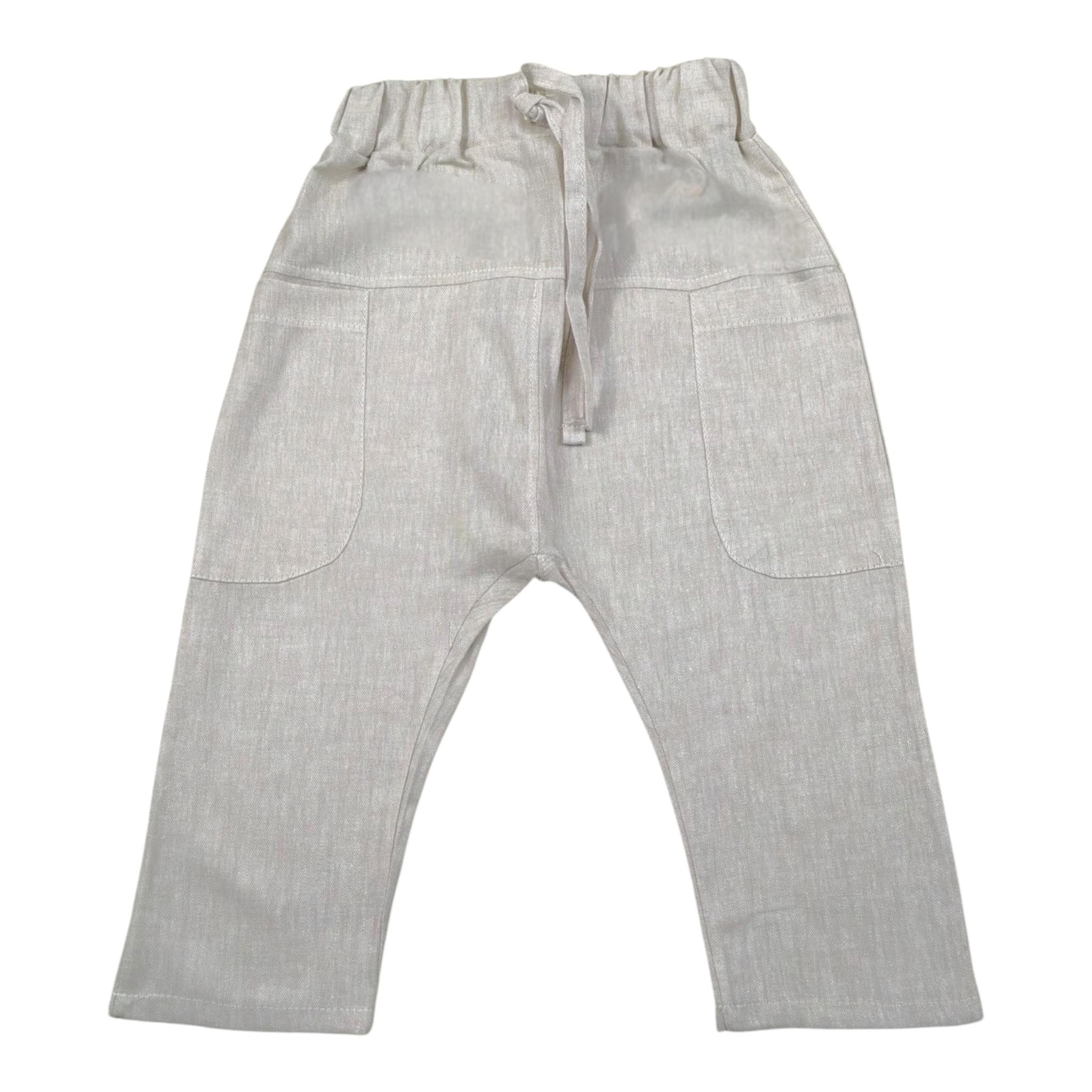 Babyvip Pantalone Tinta Unita con Elastico In Vita per Neonato T8123 BEIGE BABYVIP 