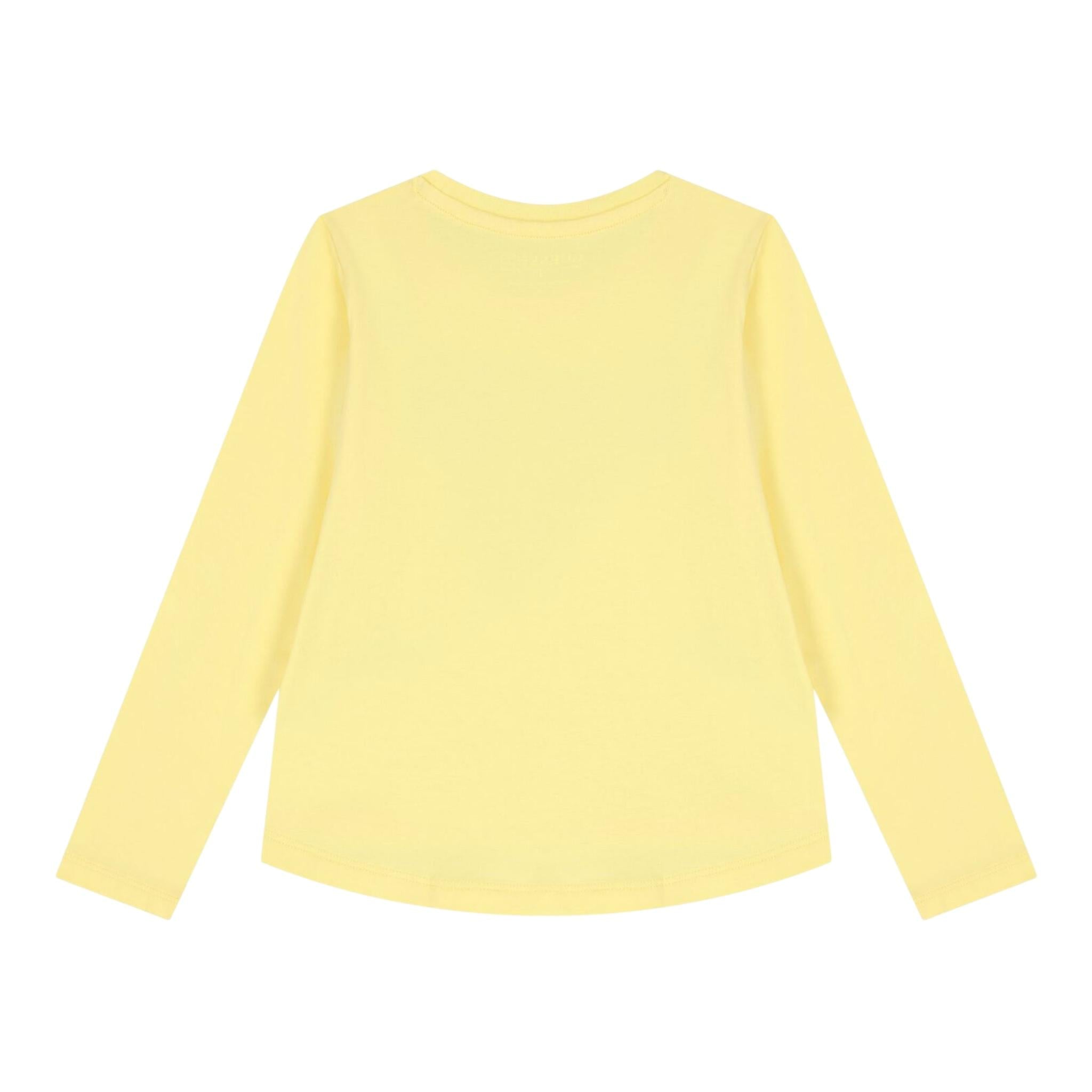 GUESS shirt girocollo tinta unita con stampa Giallo per Bambina K4YI11K6YW4J GIALLO GUESS 