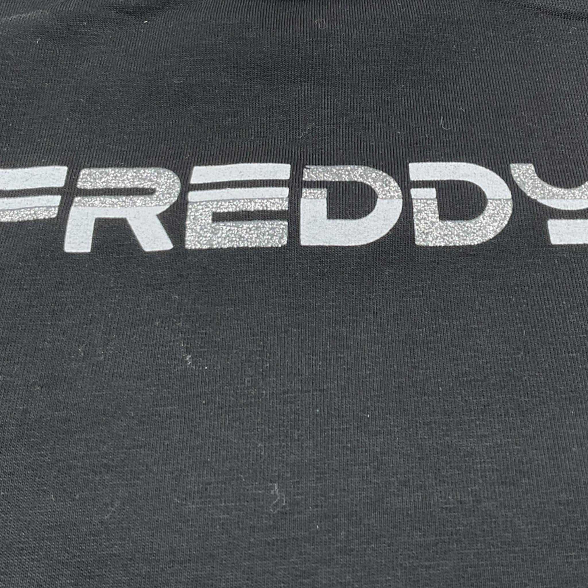 FREDDY felpa tinta unita girocollo con logo Nero per Bambina FR1754 NERO FREDDY 