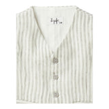 Il Gufo Gilet Fantasia A Righe per Neonato P25GI005L1018 BIANCO/BEIGE IL GUFO 