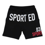 Dsquared2 Bermuda Tuta Tinta Unita con Logo per Bambino DQ0010 NERO DSQUARED2 