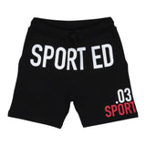 Dsquared2 Bermuda Tuta Tinta Unita con Logo per Bambino DQ0010 NERO DSQUARED2 