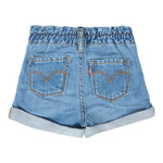 Levi'S Short In Denim Tinta Unita con Elastico In Vita per Neonata 1EM255 BLU LEVI'S 