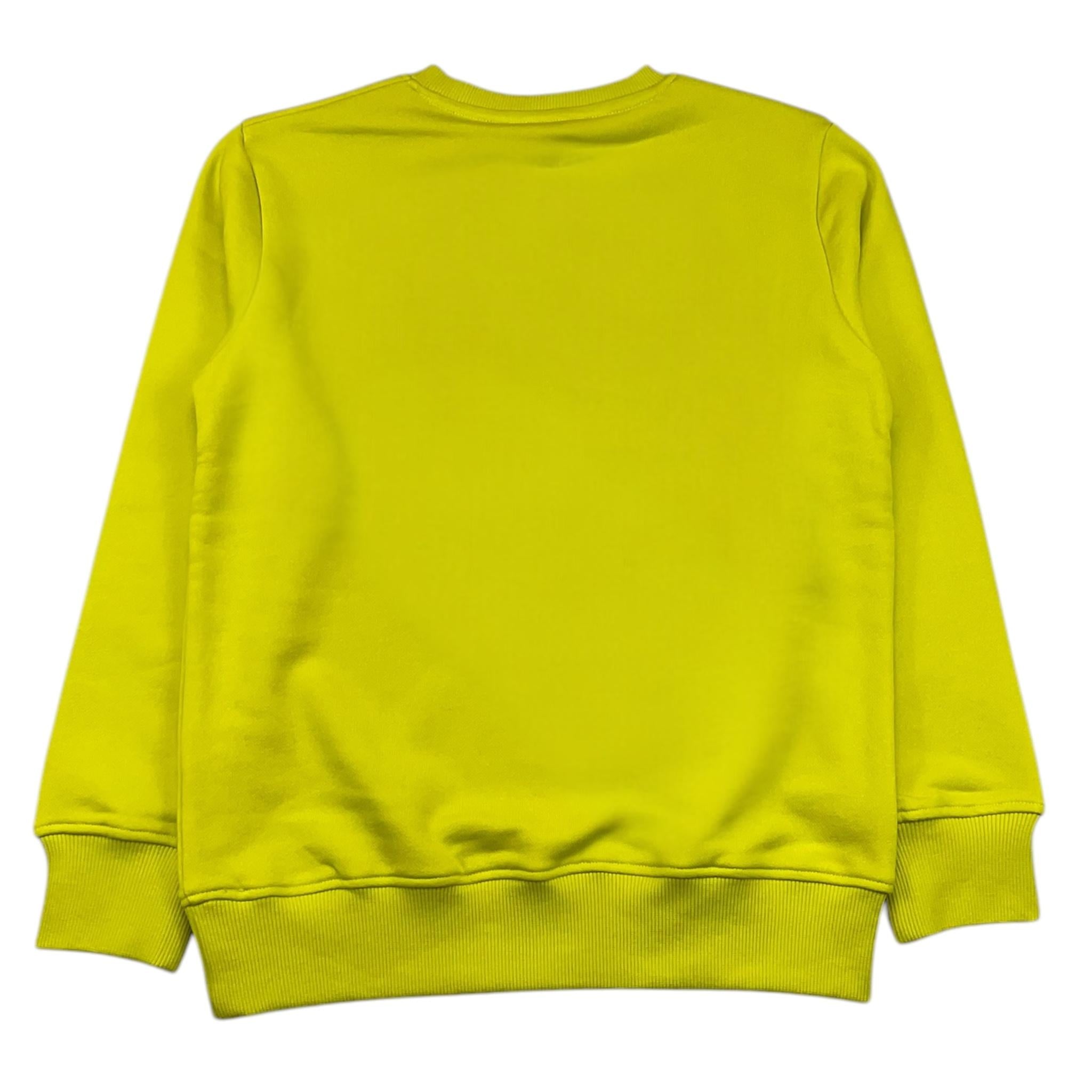 JOHN RICHMOND felpa chiusa girocollo tinta unita con stampa Verde acido per Bambino RBA25185FE VERDE ACIDO JOHN RICHMOND 