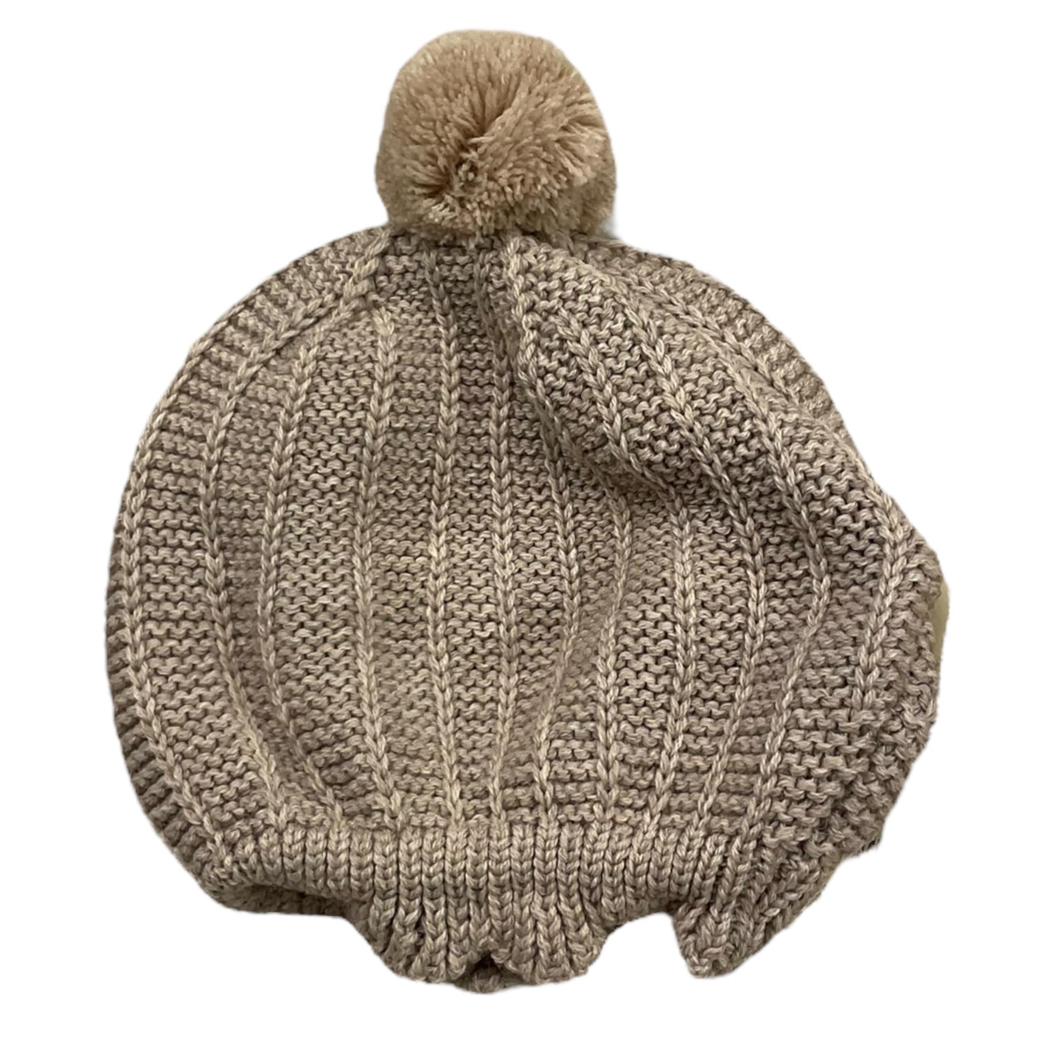 CONDOR cappello tinta unita con pon pon Fango per Neonata 022108 FANGO CONDOR 