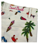 Saint Barth Short Tinta Unita con Stampe  per Bambina CANCUNJR BEIGE SAINT BARTH 